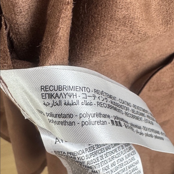 NWOT Zara Ruffled Faux Leather Pinafore Dress S - Picture 6 of 6